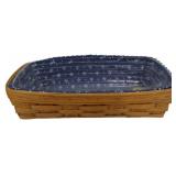 Longaberger 1994 New Bread Basket 4x14x7.5