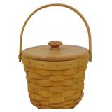 Longaberger 1999 Fruit Basket with lid 6x6"