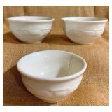 3 Longaberger Woven Traditions Dessert Bowls