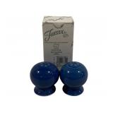Pair Blue Fiesta Salt & Pepper Shakers