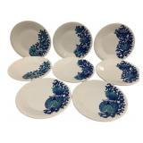 8 Fiesta Coastal 9" Plates