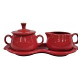 Fiesta Creamer & Sugar on Tray 4 x 10 x 5