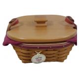 Longaberger 2005 Tinsel Basket 4x6x6