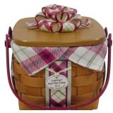Longaberger 2013 Small Plaid Tidings Basket