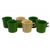 6 Fiesta Mugs 3.5"
