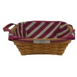 Longaberger 2005 Silver Bells Basket 4x12x12