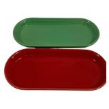2 Fiesta Oval Trays 6 x 12