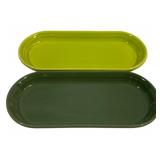 2 Fiesta Oval Trays 6 x 12