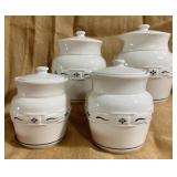 Longaberger Woven Traditions 4pc Canister Set