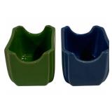 2 Fiesta Sugar Caddy Bowls 2.5 x 4 x 2.5