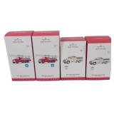 4 Hallmark Keepsake Ornaments in Boxes