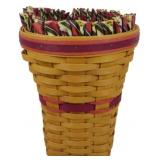 Longaberger 1998 Snapdragon Basket 10x7"