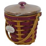 Longaberger 2007 Peppermint Stripe Basket with Box