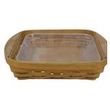 Longaberger 2003 Brownie Basket 2.5x11x5.5