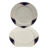 2 Homer Laughlin Unity Plates 10.5"