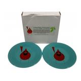 2 Fiesta Charley Harper 9" Plates