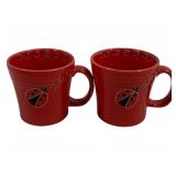 2 Fiesta Ladybug Mugs 4"