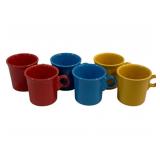 6 Fiesta Mugs 3.5"