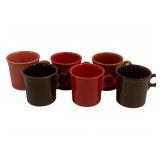 6 Fiesta Mugs 3.5"