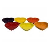 6 Fiesta Heart Bowls 5.5 x 6