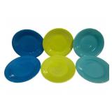 6 Fiesta 9" Plates