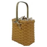 Longaberger 2003 Autumn Tote Basket 16x6.5x9