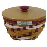 Longaberger 2017 Snow Swirl Basket 5x7.5"