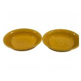 2 Fiesta Marigold Oval Vegetable Bowls 10 x 8