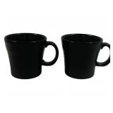 2 Fiesta Tapered Mugs 4"