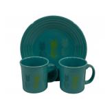 Fiesta Bealls 100th Anniversary Mugs & Plate