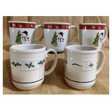 Assorted Longaberger Holiday Coffee Mugs