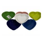 6 Fiesta Heart Bowls 6 x 6