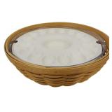 Longaberger 2005 Deviled Eggs Basket 4x13.5"