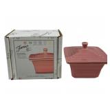 Fiesta Peony Covered Dish w/ box