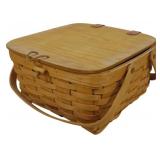 Longaberger 1996 Cake Basket 6.5x12x12