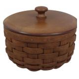 Longaberger 2006 Basket w/ lid 4.5x5"