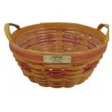 Longaberger 1999 Popcorn Basket 5x10.5
