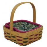Longaberger 2003 Holiday Helper Basket 5.5x4.5x4.5