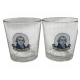 2 James Madison 4" Glasses