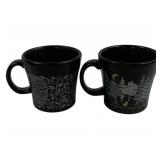2 Fiesta Mugs 4"