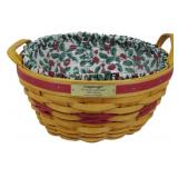 Longaberger 1999 Popcorn Basket 6x10.5"
