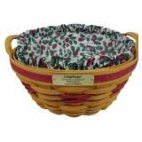 Longaberger 1999 Popcorn Basket 6x10.5"