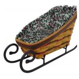 Longaberger 1998 Sleigh Basket 10x7x16