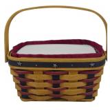 Longaberger 2004 Proudly American Tea Basket 4x8x5