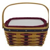 Longaberger 2004 Proudly American Tea Basket 4x8x5