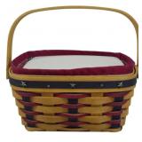 Longaberger 2004 Proudly American Tea Basket 4x8x5