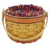 Longaberger 1997 Fall Pumpkin Basket 4.5x6"