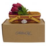 Longaberger 2011 Mini Rose Basket with Box