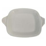 Fiesta White Square Handled Tray 13.25 x 11