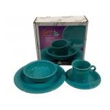 Fiesta Turquoise 4 Pc Place Setting in box
